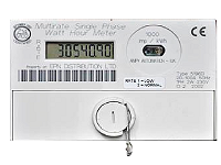 Electricity L.C.D. digital display.